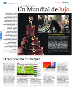 La página del Diario El Mercurio en la que aparece mi columna.